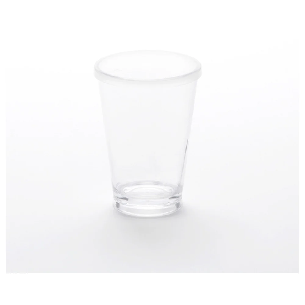American Metalcraft PTL14 14 Oz Reusable Takeout Tumbler with Lid Polystyrene Clear