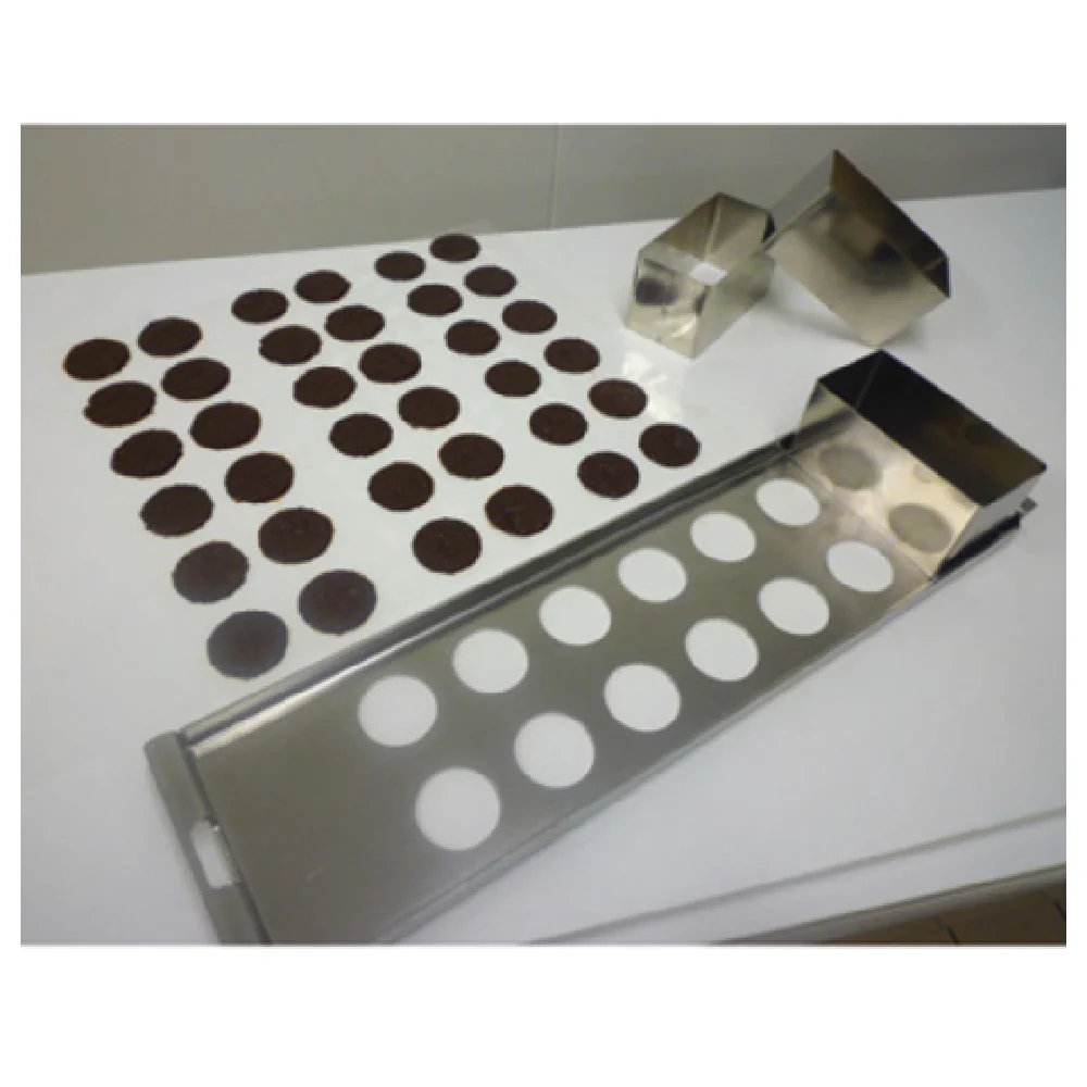 Matfer 385050 25 Inch Chocolate Tuile Kit Stainless Steel Makes 2 Inch Tuiles