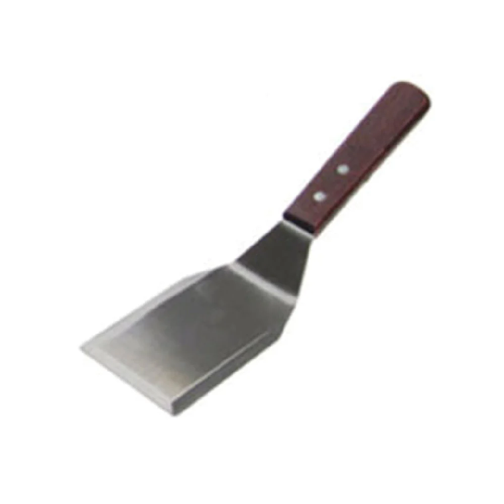 Admiral Craft KT-64 11 Inch Solid Hamburger Turner Wood Handle Stainless Steel