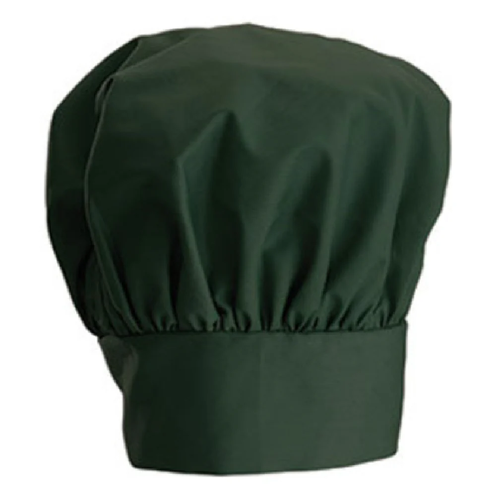 Winco CH-13GN Chef Hat 13H Adjustable Velcro Closure Green Poly Cotton