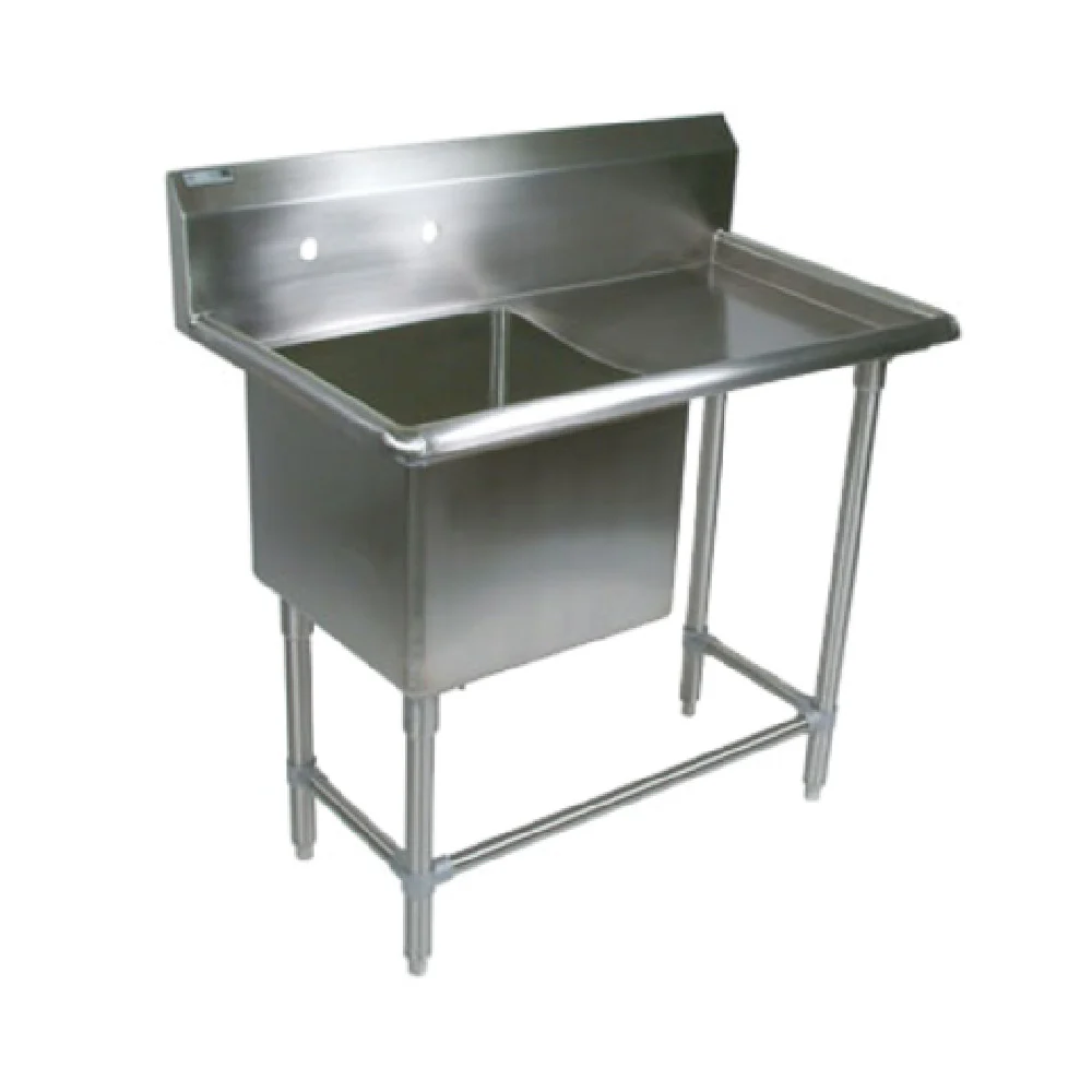 John Boos 41PB16204-1D18R 38-3/16 Inch Pro-Bowl Sink Stainless Steel with Drainboard John Boos 41PB16204-1D18R 38-3/16 Inch Pro-Bowl Sink Stainless Steel with Drainboard