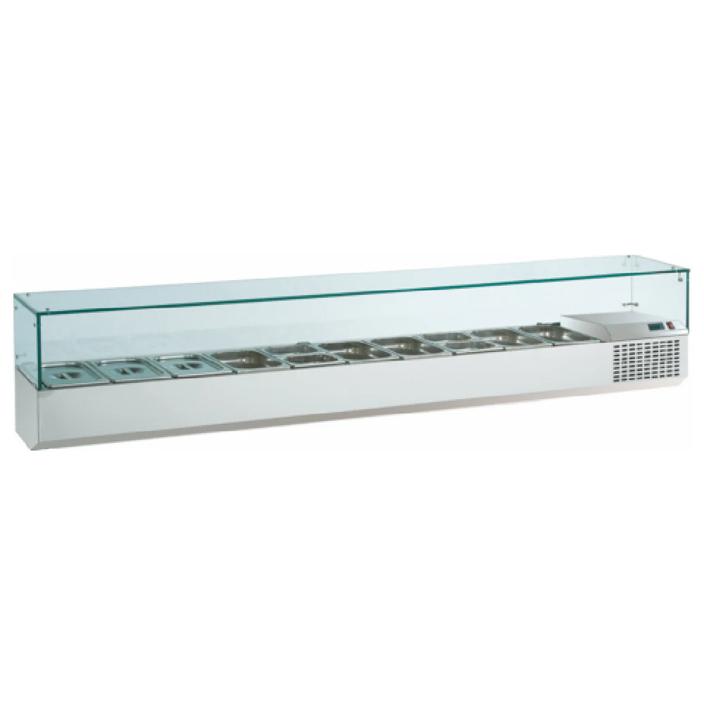 U-Line Corporation UCGAC223 88 Inch Refrigerated Condiment Rail with Stainless Steel U-Line Corporation UCGAC223 88 Inch Refrigerated Condiment Rail with Stainless Steel