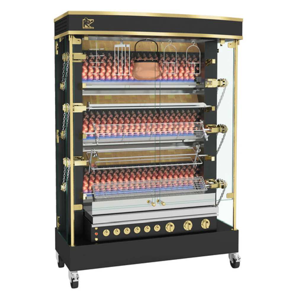 Rotisol MF1375-6G-LUX_LP 53-3/4 Inch Gas Rotisserie Oven Floor Model with 123000 BTU Rotisol MF1375-6G-LUX_LP 53-3/4 Inch Gas Rotisserie Oven Floor Model with 123000 BTU