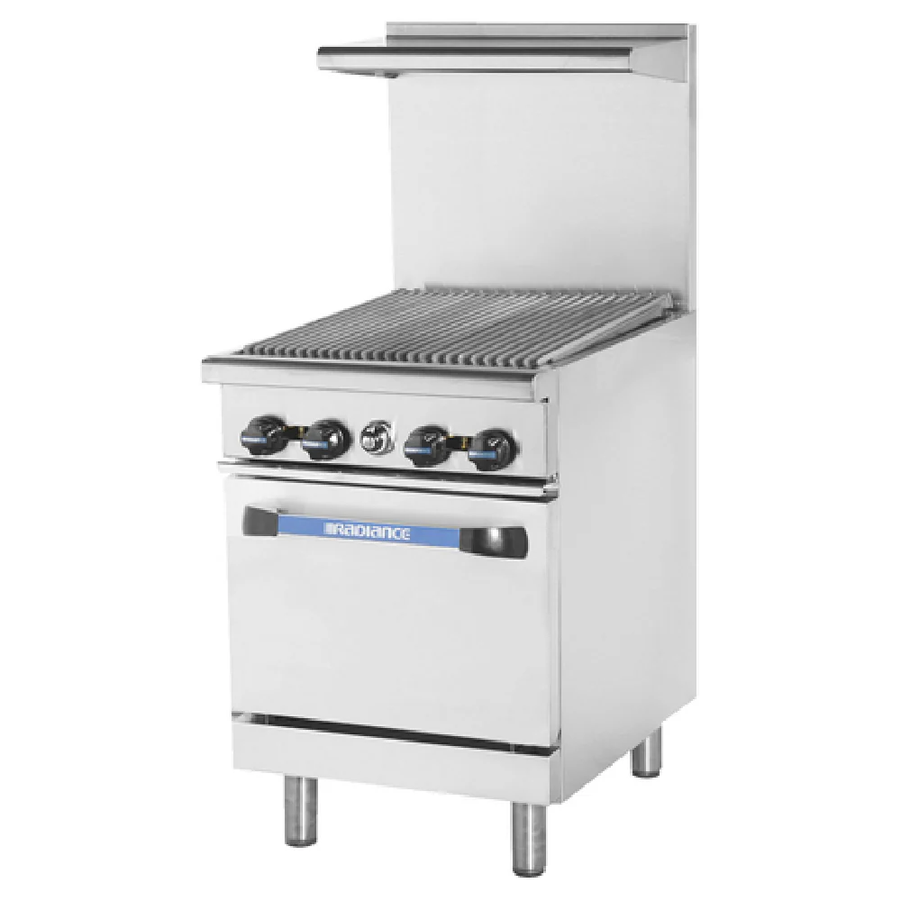Turbo Air TAR-24RB_NAT 24 Inch Gas Range with Radiant Broiler Top 95,000 BTU