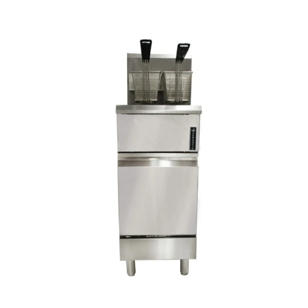Venancio PFR40G-CB_LP 16 Inch Gas Fryer Floor Model Full Pot 90,000 BTU with Baskets Venancio PFR40G-CB_LP 16 Inch Gas Fryer Floor Model Full Pot 90,000 BTU with Baskets