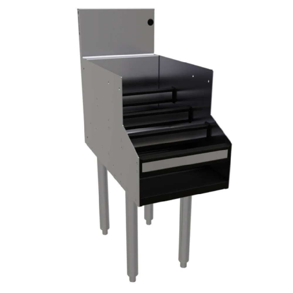 Glastender LDA-12S 12 Inch Underbar Liquor Steps Free Standing Stainless Steel with Clear Cover Glastender LDA-12S 12 Inch Underbar Liquor Steps Free Standing Stainless Steel with Clear Cover