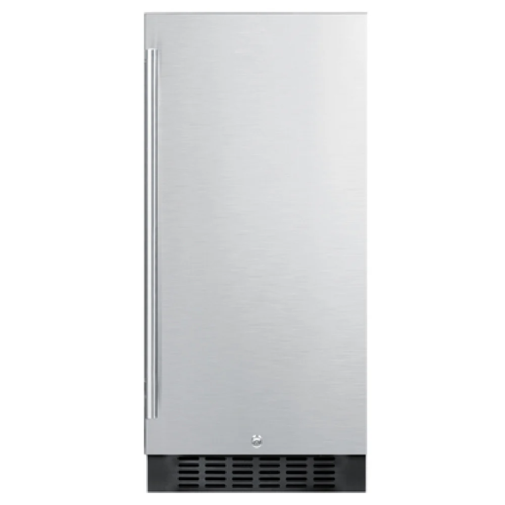 Summit SPR316OS 15 Inch Outdoor Refrigerator 3.0 cu ft Electric Black and Stainless Steel
