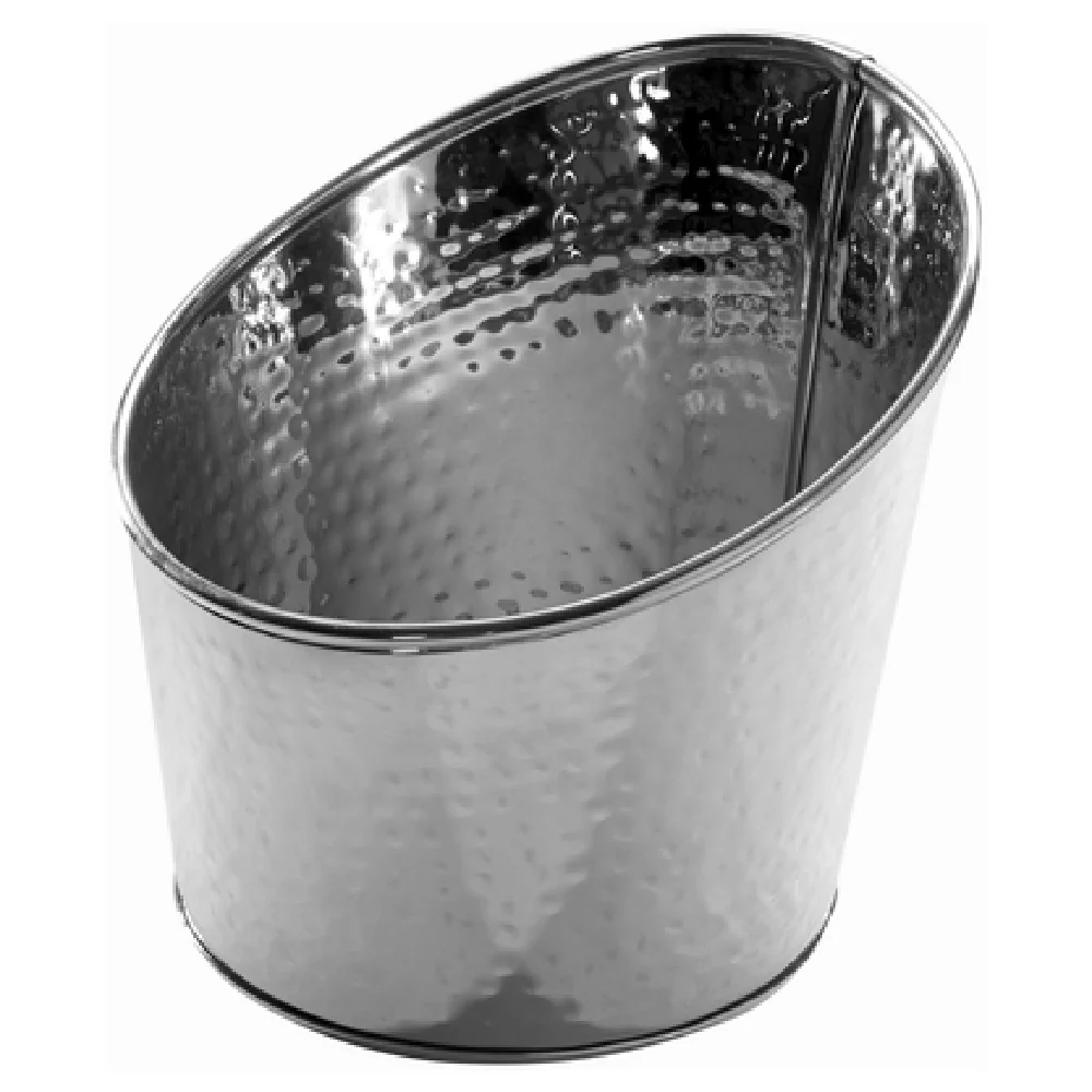 American Metalcraft HMSR7 3 Quart Angled Beverage Tub Stainless Steel Hammered Finish