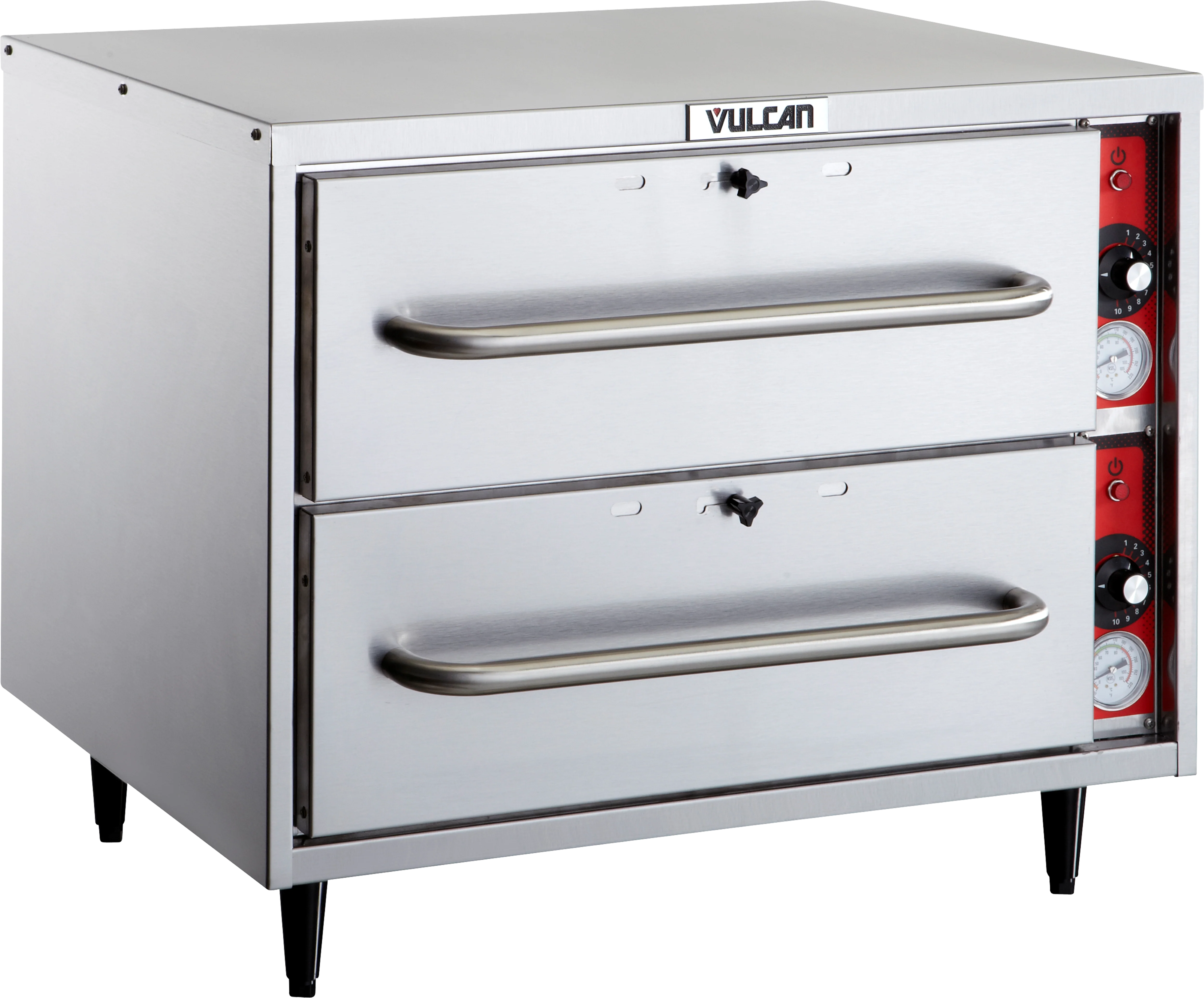 Vulcan VW2S 27 Inch Warming Drawer Free Standing 2 Drawers Stainless Steel with Thermostat Controls Vulcan VW2S 27 Inch Warming Drawer Free Standing 2 Drawers Stainless Steel with Thermostat Controls