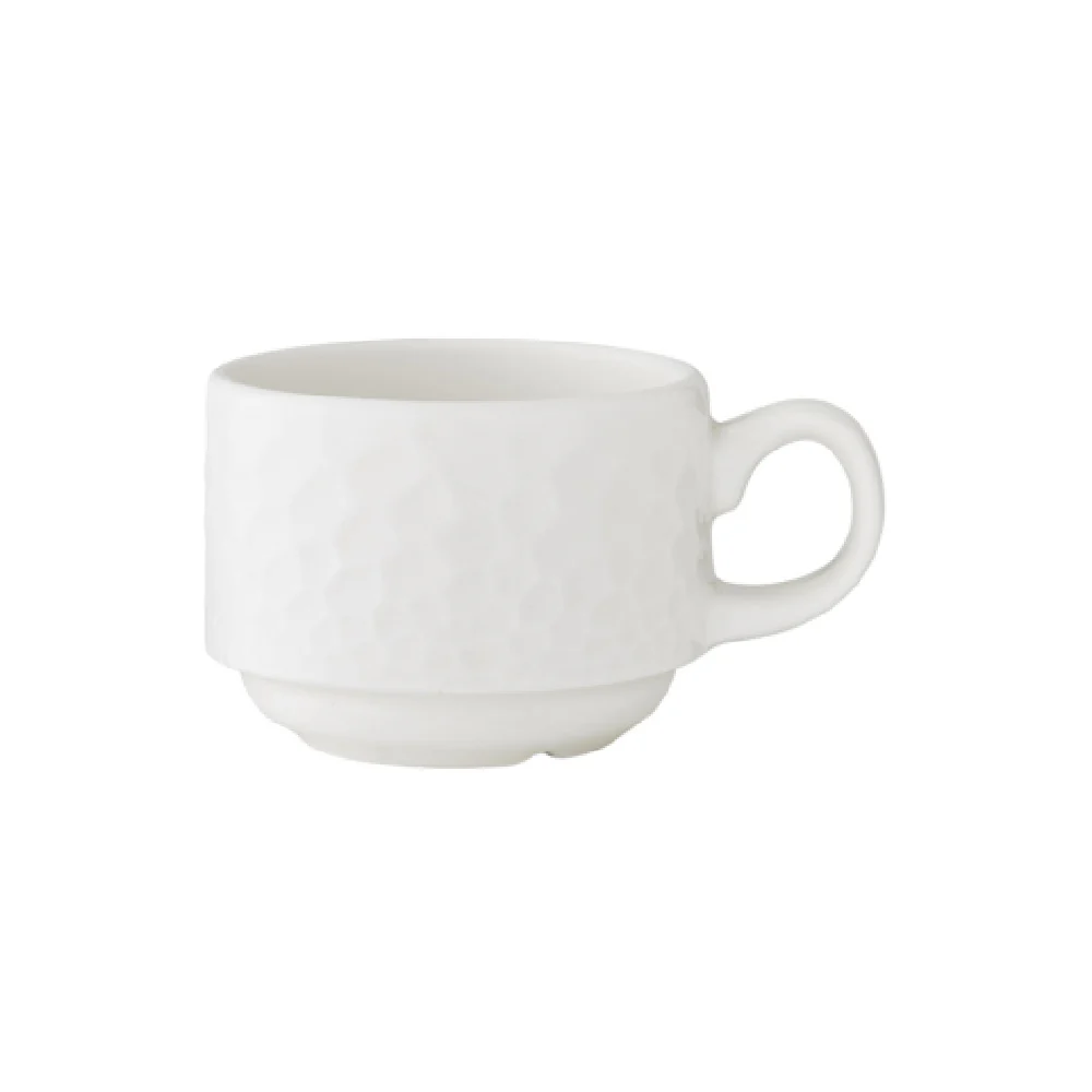 Steelite 9120C1305 3 Oz Stacking Cup Unique Alumina Vitrified Ceramic 3.375 Inch