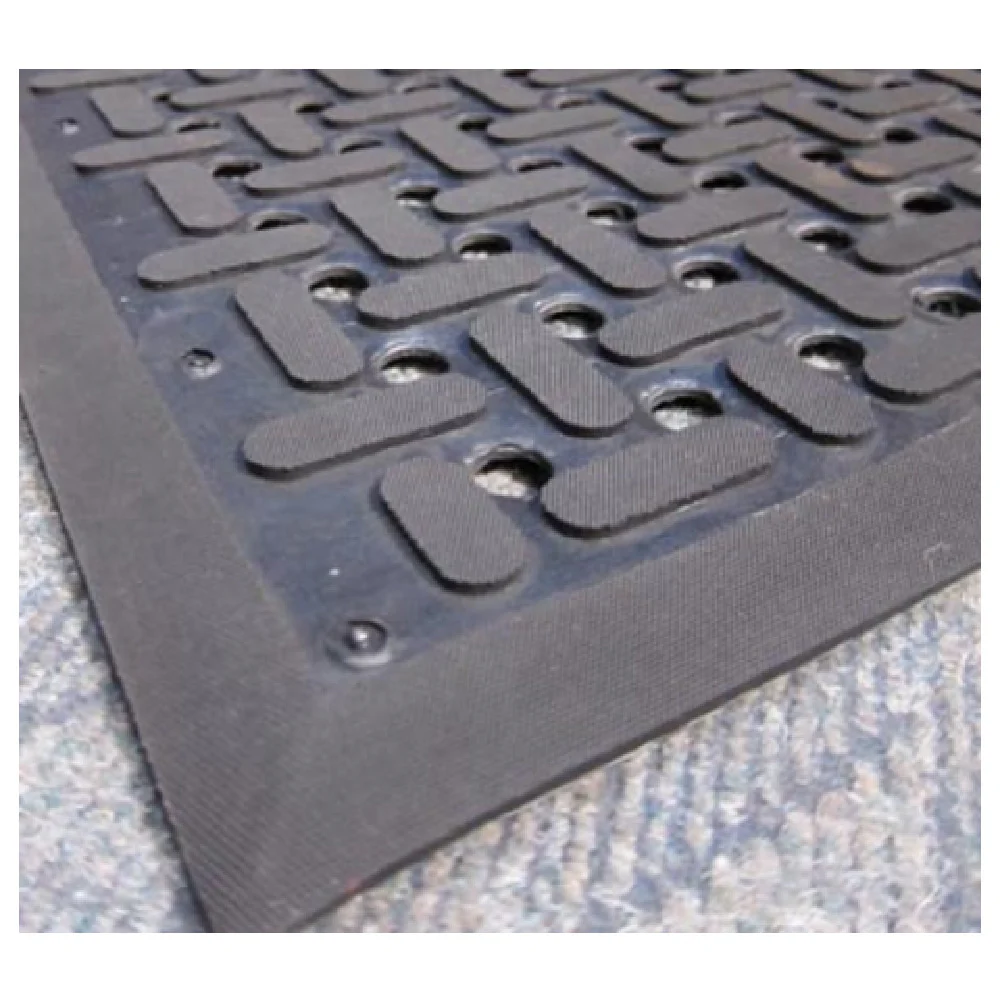 Cactus Mat 2540-C35 3' Rubber Mat Anti-Fatigue and Anti-Slip Black