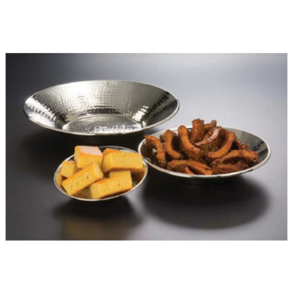 American Metalcraft HMRD16 168 Oz Round Serving Bowl with Hammered Finish Stainless Steel