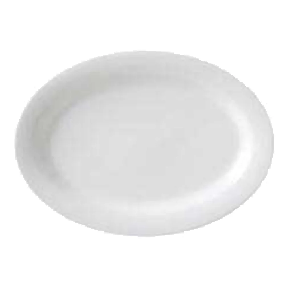 Vertex China RB-13-LSG 11-3/4 Inch Oval Platter Super White Magnesium Reinforced Vertex China RB-13-LSG 11-3/4 Inch Oval Platter Super White Magnesium Reinforced
