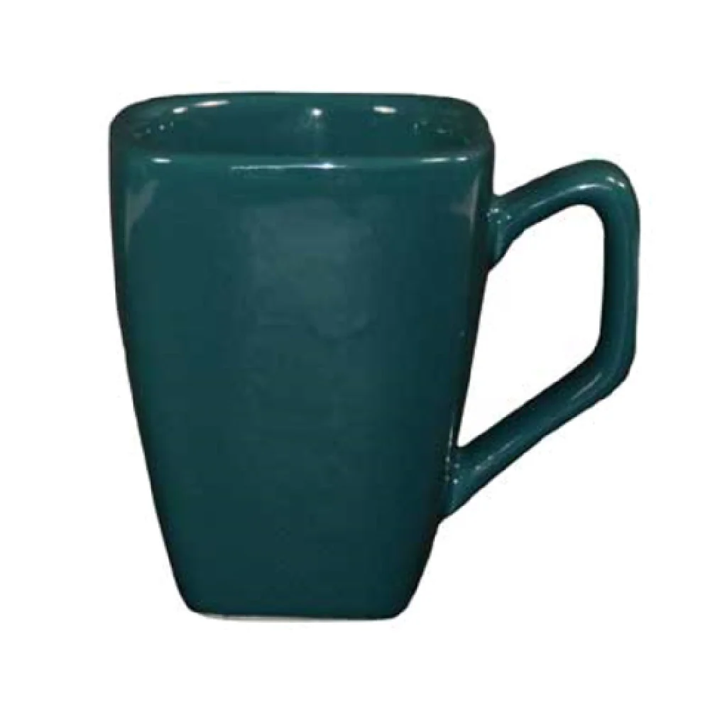 International Tableware EL-1-BB 8 Oz Square Cup with Handle Blueberry