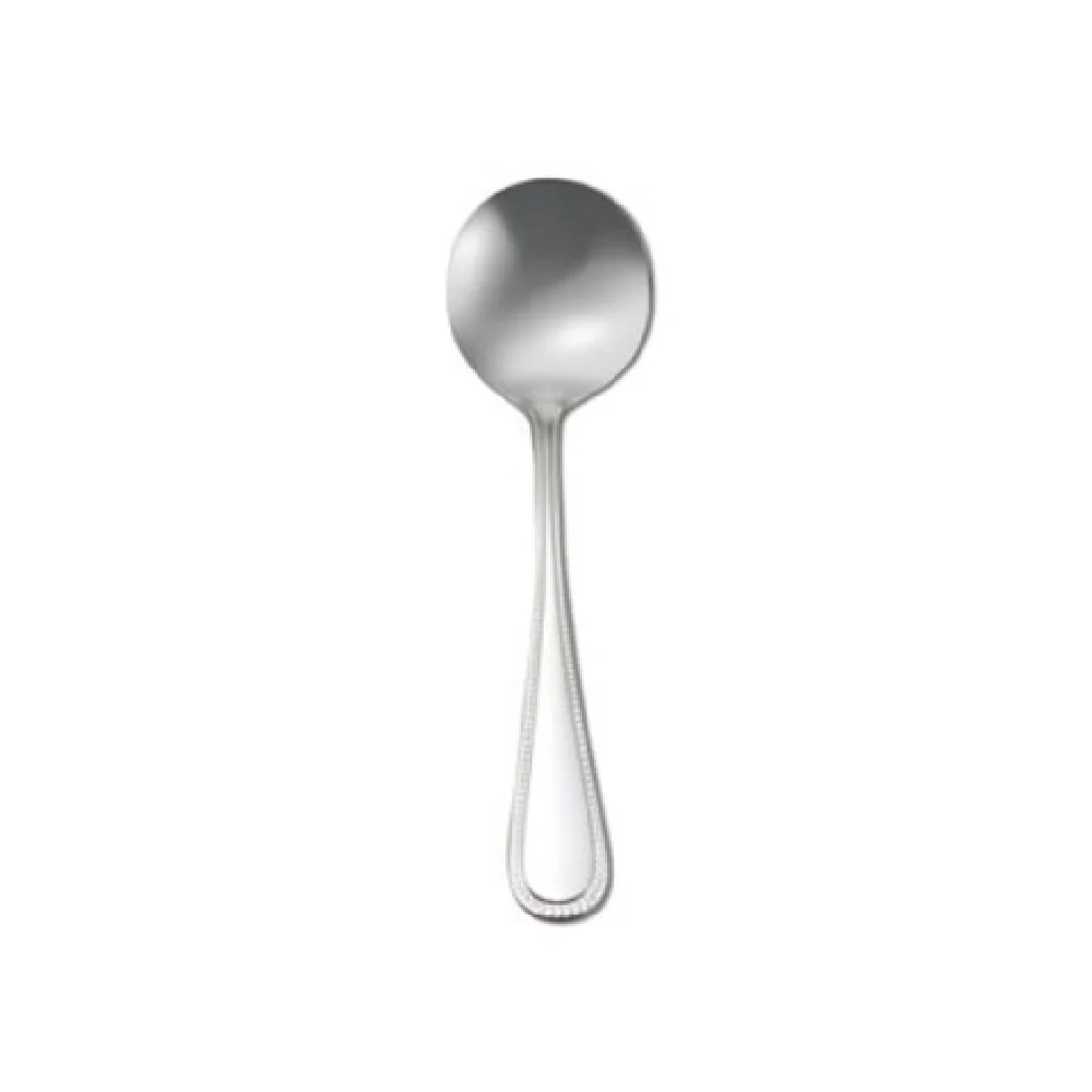 1880 Hospitality V163SBLF 6 Inch Silver-plated Round Bowl Soup Spoon Beaded Border 1880 Hospitality V163SBLF 6 Inch Silver-plated Round Bowl Soup Spoon Beaded Border