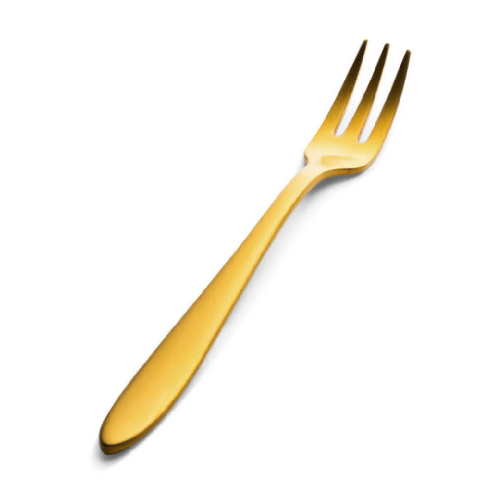 Bon Chef S4408GM 5.31 Inch Luce Oyster Cocktail Fork Gold Matte Finish Stainless Steel Bon Chef S4408GM 5.31 Inch Luce Oyster Cocktail Fork Gold Matte Finish Stainless Steel
