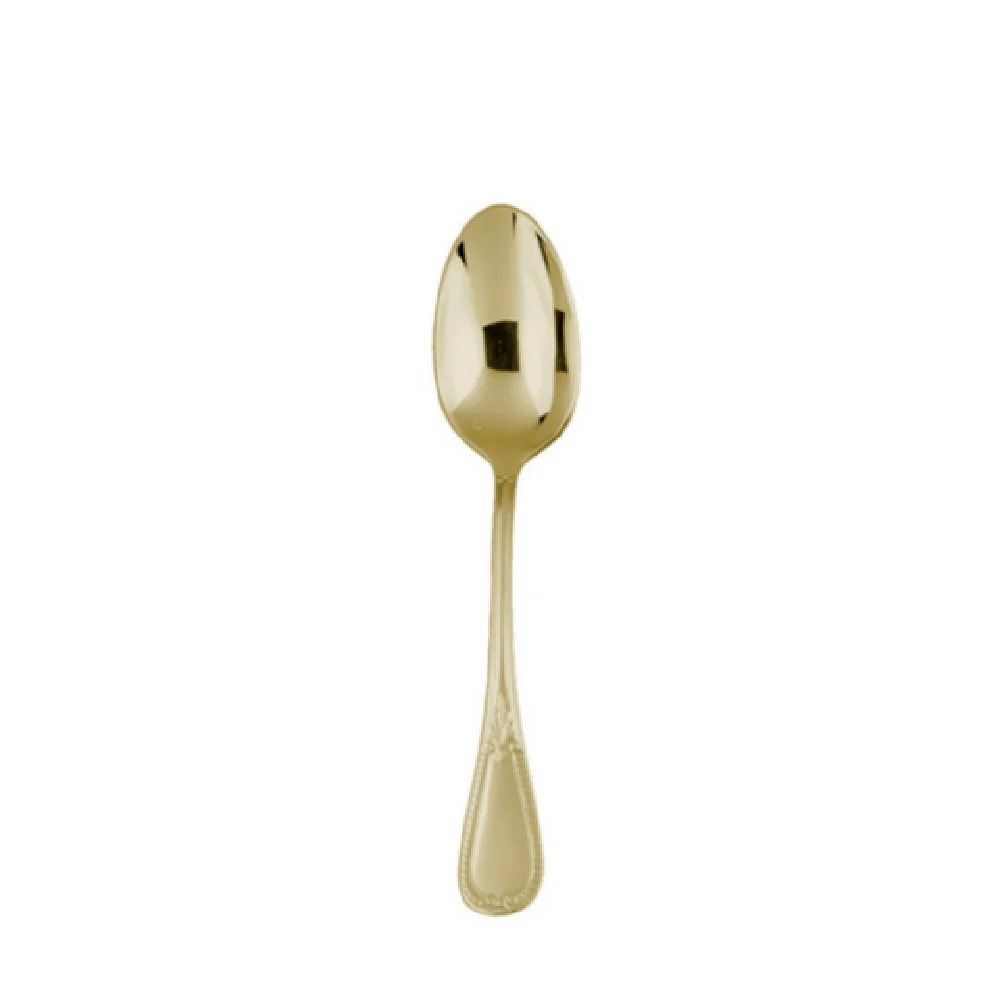Fortessa 1.9.210.00.011 7 Inch Gold Savoy Soup Spoon Stainless Steel Dishwasher Safe