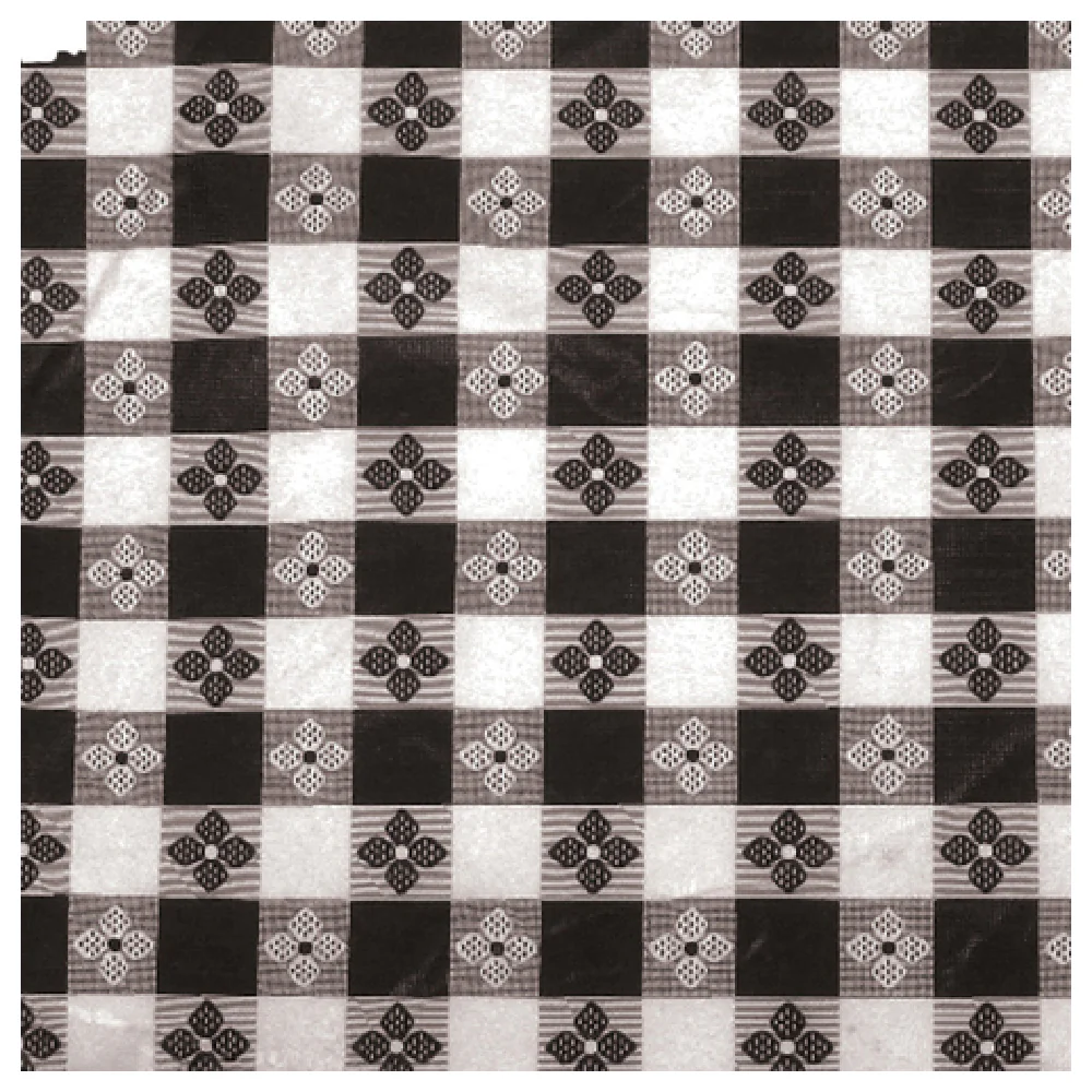 Winco TBCO-90K 90 Inch Rectangular Table Cloth Black Checkerboard PVC