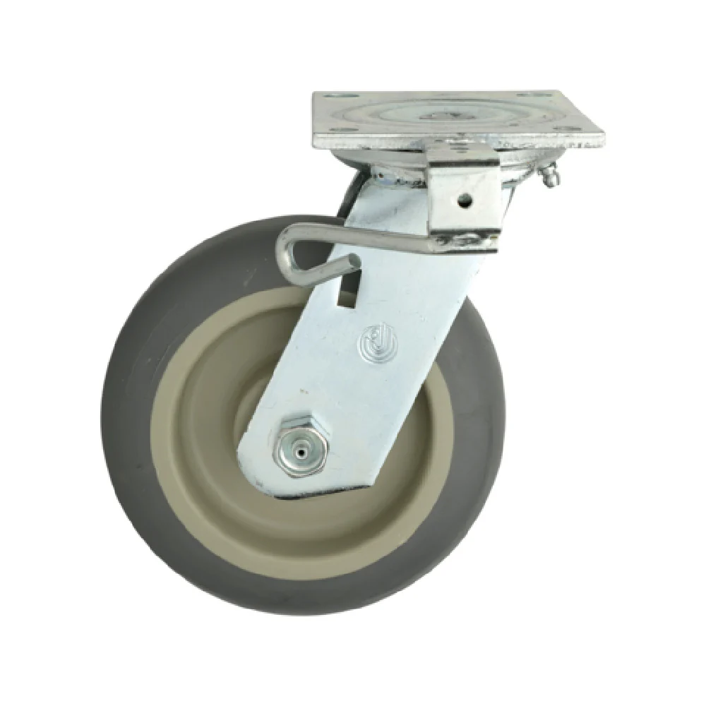 Metro C6DSLA 6 Inch Diameter Swivel-lock Plate Caster with High-modulus Donut