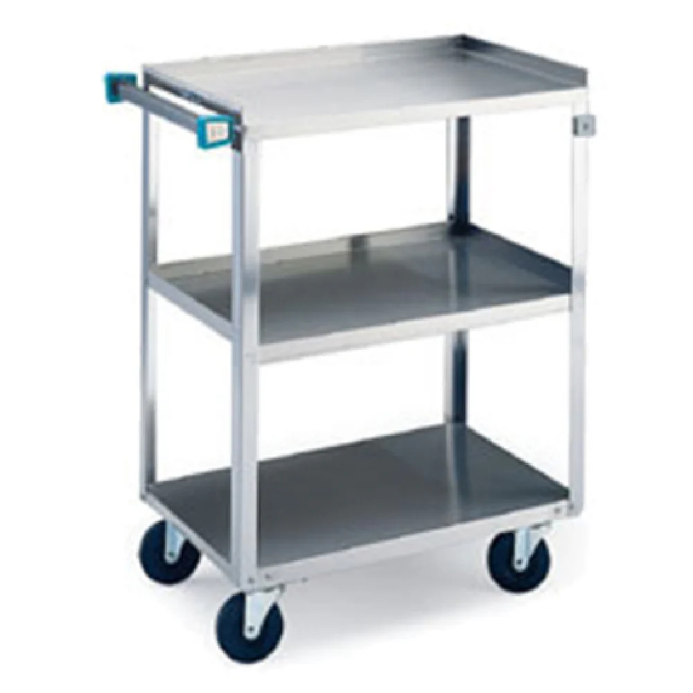 Lakeside 311 24 Inch Utility Cart Open 3 Shelves Stainless Steel Frame with Push Handle Lakeside 311 24 Inch Utility Cart Open 3 Shelves Stainless Steel Frame with Push Handle