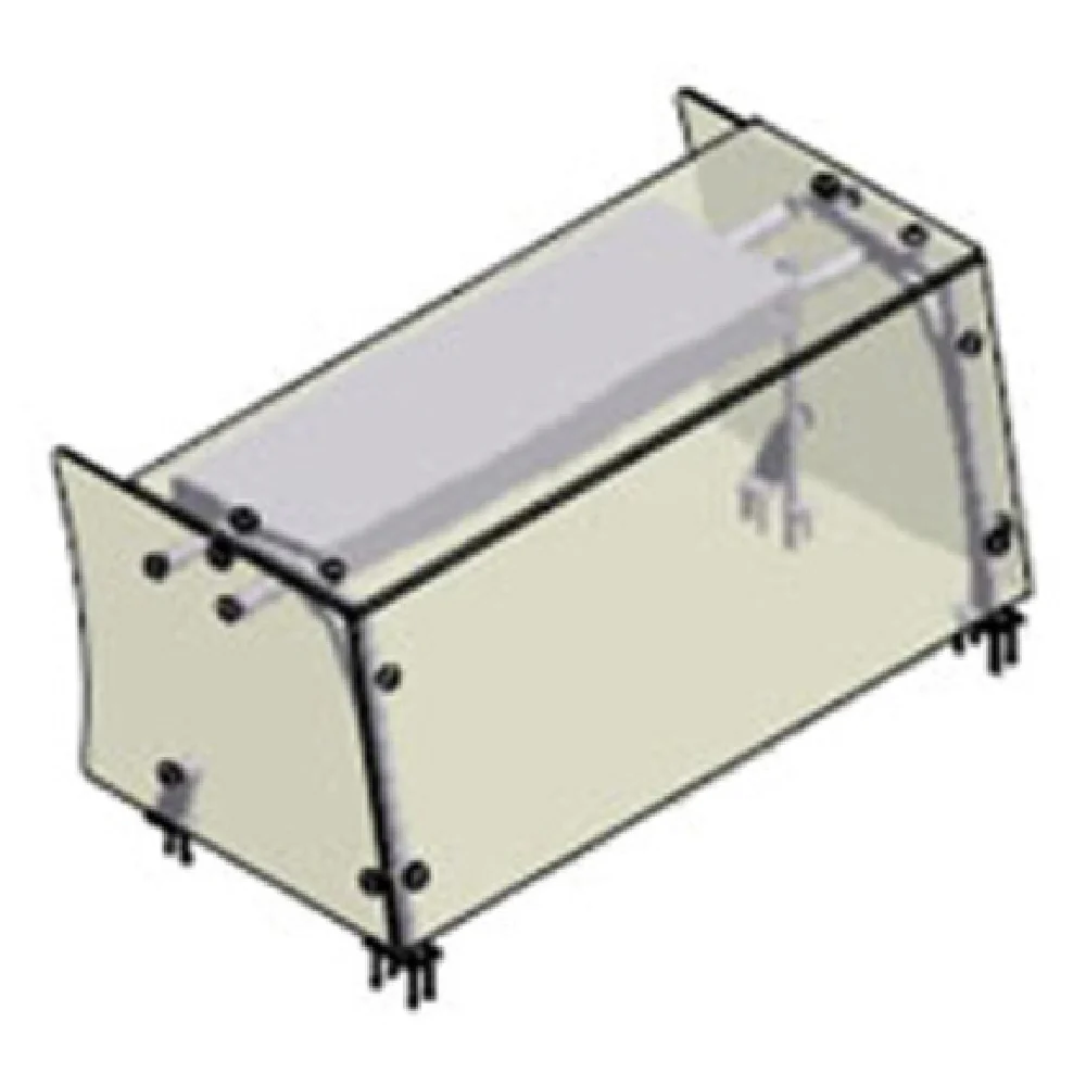 Atlas Metal VGG6-EP3-HTLT-2 35 Inch Gardian Sneeze Guard with Warmers and Lights Atlas Metal VGG6-EP3-HTLT-2 35 Inch Gardian Sneeze Guard with Warmers and Lights
