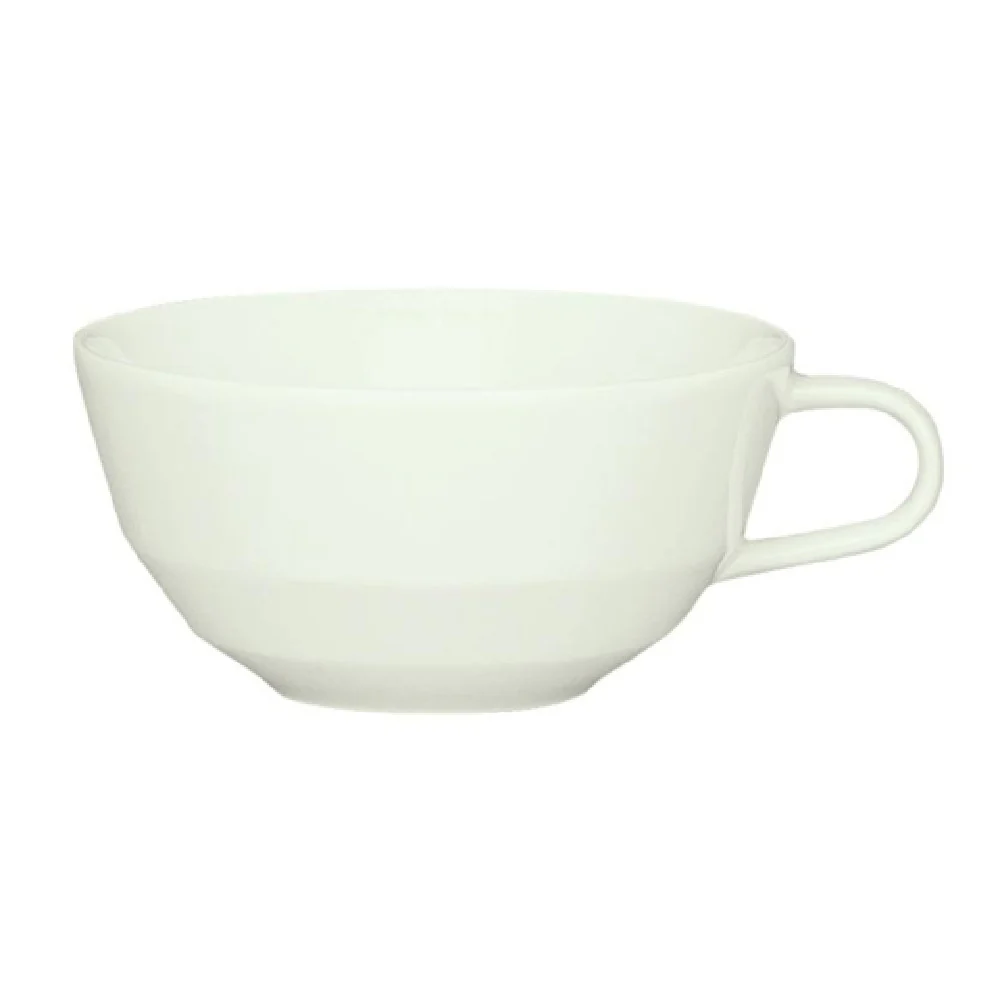 Libbey 9125179 9-3/4 Oz Cup Low With Handle Porcelain BoneWhite Packs/Cases