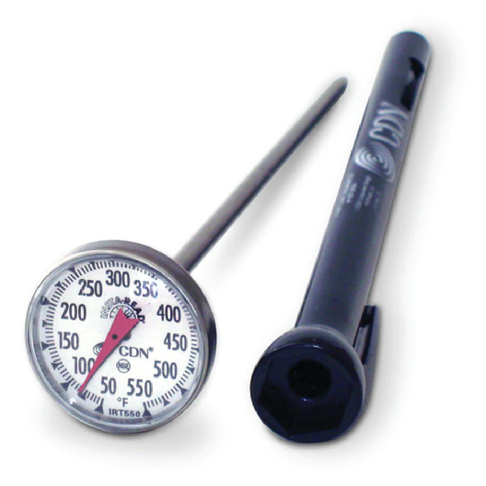 CDN IRT550 50 to 550°F Pocket Thermometer Waterproof Stainless Steel Dial