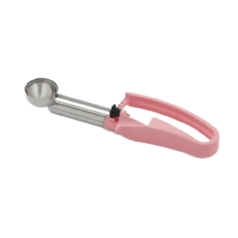Vollrath 47379 .54 Oz Disher Standard Round Bowl Extended Length Pink Handle Stainless Steel Vollrath 47379 .54 Oz Disher Standard Round Bowl Extended Length Pink Handle Stainless Steel