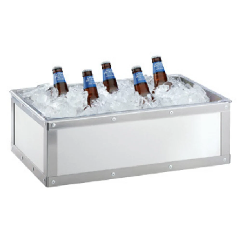 Cal Mil 3395-12-55 12-3/4 Inch Urban Ice Housing Brushed Stainless Steel Display