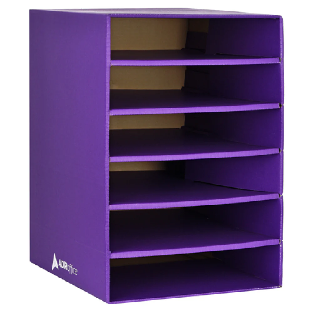 Alpine Industries ADI501-06-PUR 12 Inch Organizer Purple 6 Shelf for Schools and Offices Alpine Industries ADI501-06-PUR 12 Inch Organizer Purple 6 Shelf for Schools and Offices