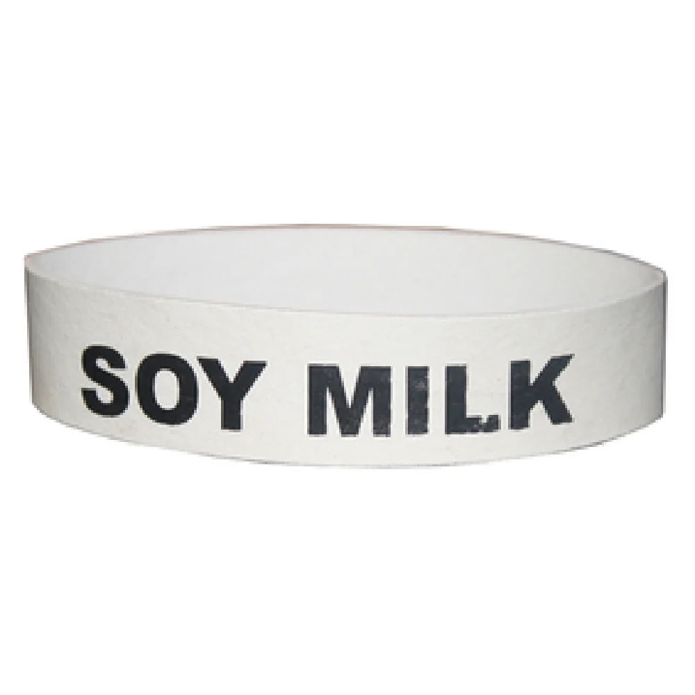 Service Ideas FBSOYMILK 3.5 Inch Flavorband Label Soy Milk Non-toxic Rubber 6 Packs Service Ideas FBSOYMILK 3.5 Inch Flavorband Label Soy Milk Non-toxic Rubber 6 Packs