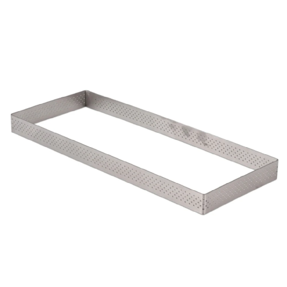 JB Prince M677 11 11 Inch Pastry Ring with De Buyer Valrhona Rectangle Stainless Steel