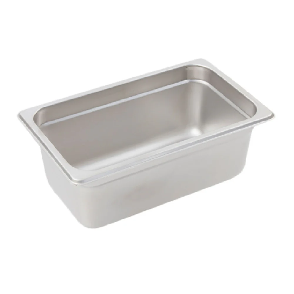 Crestware 2142 4-1/4 Inch Steam Table Pan 22 Gauge Stainless Steel with Saf-T-Rim Crestware 2142 4-1/4 Inch Steam Table Pan 22 Gauge Stainless Steel with Saf-T-Rim