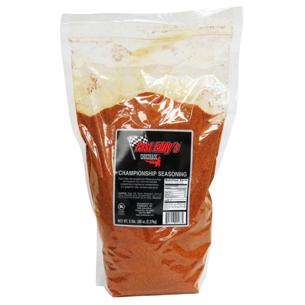 Cookshack SP183 37 Oz Fast Eddy's Championship Seasoning Re-sealable Plastic Bags Cookshack SP183 37 Oz Fast Eddy's Championship Seasoning Re-sealable Plastic Bags