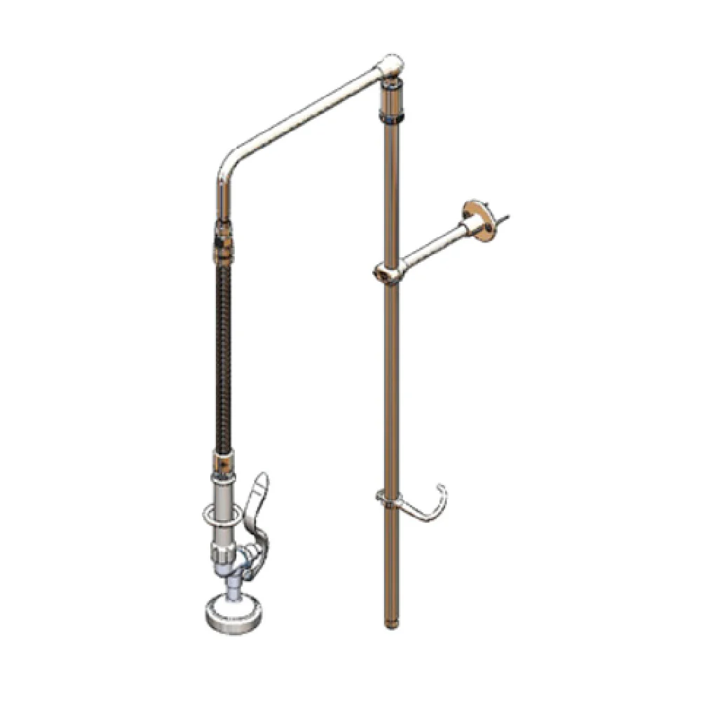 T&S Brass B-0111-02 Pre-Rinse Unit 12 Inch Swivel Gooseneck Stainless Steel T&S Brass B-0111-02 Pre-Rinse Unit 12 Inch Swivel Gooseneck Stainless Steel