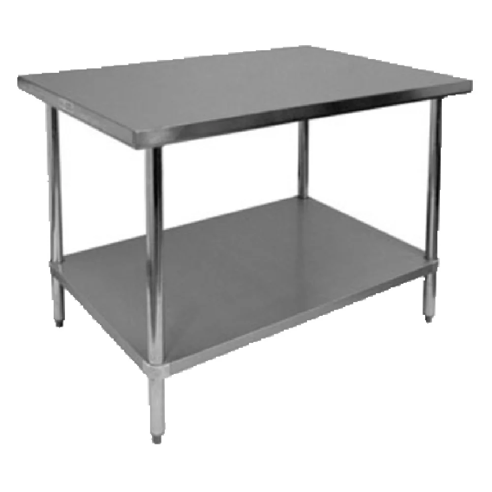 GSW USA WT-P3030W 30 Inch Premium Work Table 16 Gauge Stainless Steel with Undershelf