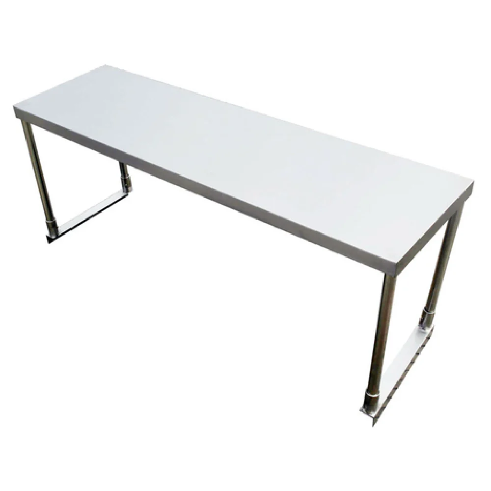 Omcan 44617 60 Inch Single Tier Overshelf 18 Gauge Stainless Steel with Support