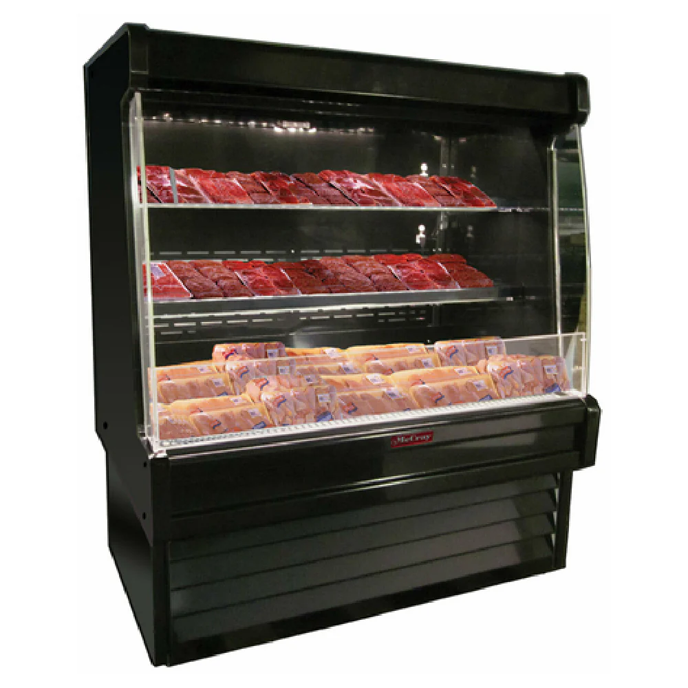 Howard-McCray R-OM35E-6L-S-LED 75 Inch Open Refrigerated Display Stainless Steel with 2 Tier 7100 BTU Howard-McCray R-OM35E-6L-S-LED 75 Inch Open Refrigerated Display Stainless Steel with 2 Tier 7100 BTU