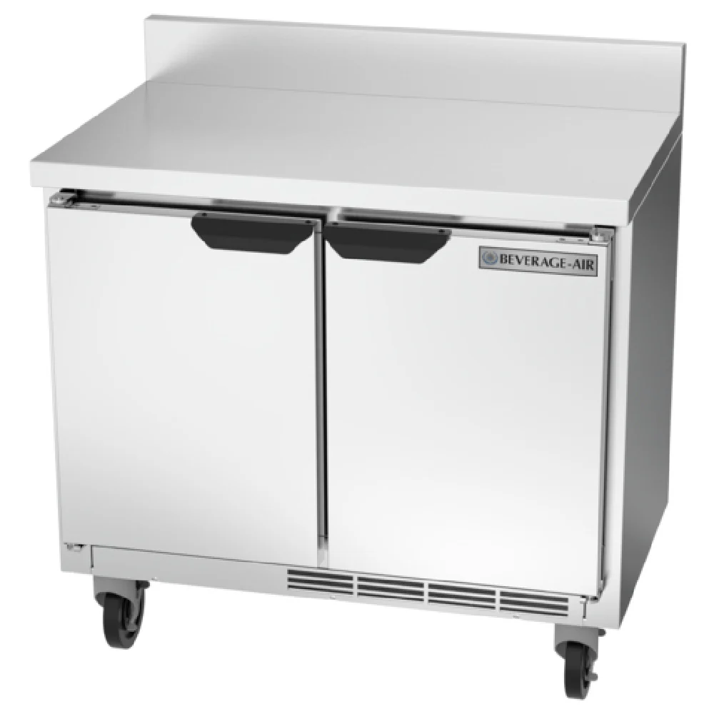 Beverage Air WTR34HC-FIP 34 Inch Two-section Worktop Refrigerator 5.96 cu ft Stainless Steel Beverage Air WTR34HC-FIP 34 Inch Two-section Worktop Refrigerator 5.96 cu ft Stainless Steel