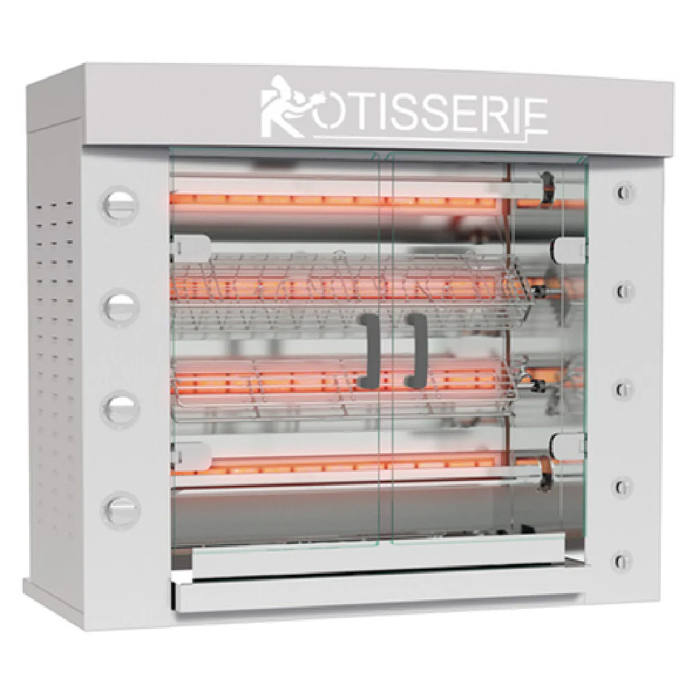 Rotisol FB1160-4G-SS_LP 45-Inch Gas Countertop Rotisserie Oven Infrared 52000 BTU