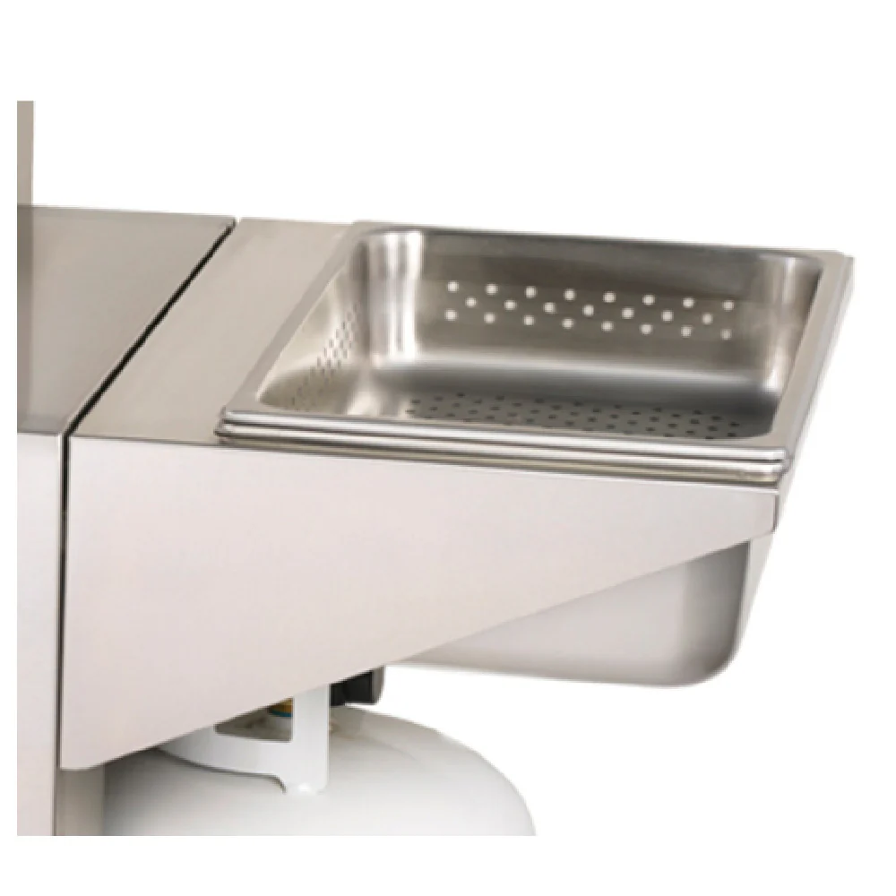 Crown Verity CV-DS-1 Dump Station For Outdoor Fryer Stainless Steel with Drain Top Crown Verity CV-DS-1 Dump Station For Outdoor Fryer Stainless Steel with Drain Top