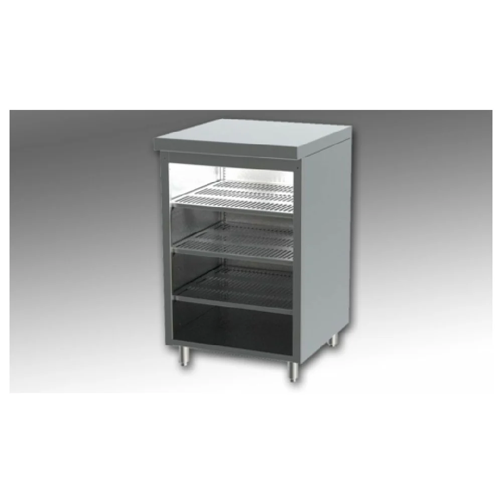 Perlick DBGS-24 24 Inch Back Bar Cabinet with 3 Adjustable Sound-deadened Shelves Stainless Steel