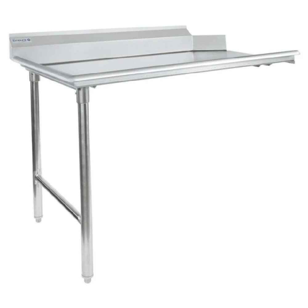 Empura Stainless ECDT48L 48 Inch Clean Dishtable 16 Gauge Stainless Steel with Backsplash Empura Stainless ECDT48L 48 Inch Clean Dishtable 16 Gauge Stainless Steel with Backsplash