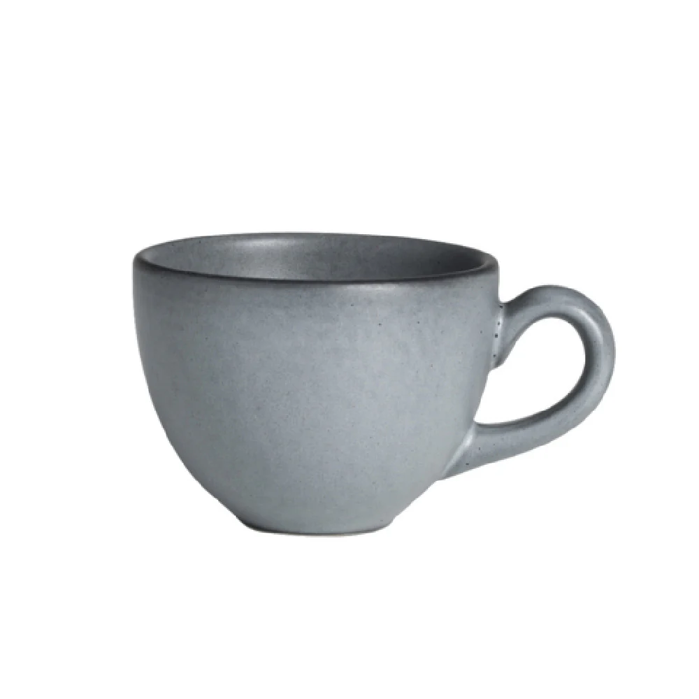 Steelite A941P179 8-1/4 Oz Coffee Cup with Handle Denali Matte Gray China