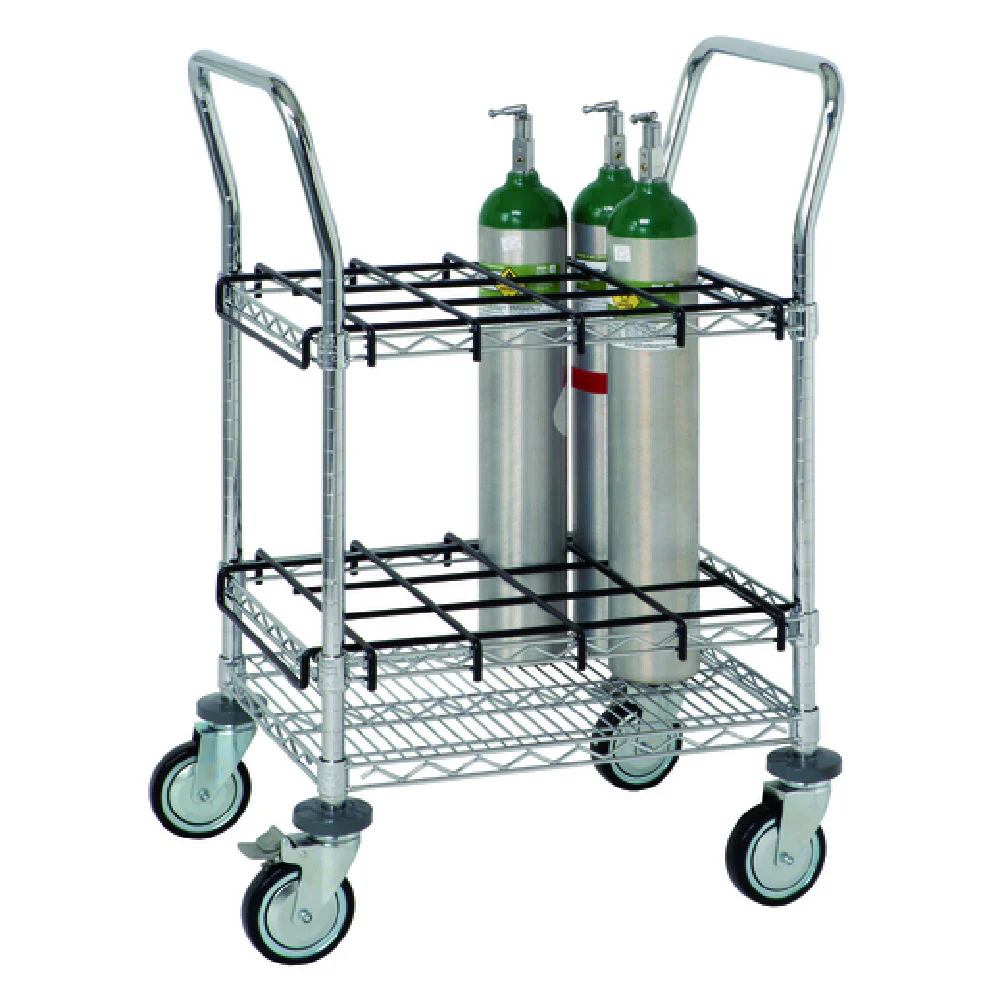 Quantum WRC-IT1824 24 Inch Cylinder Transport Cart for Inhalation Therapy