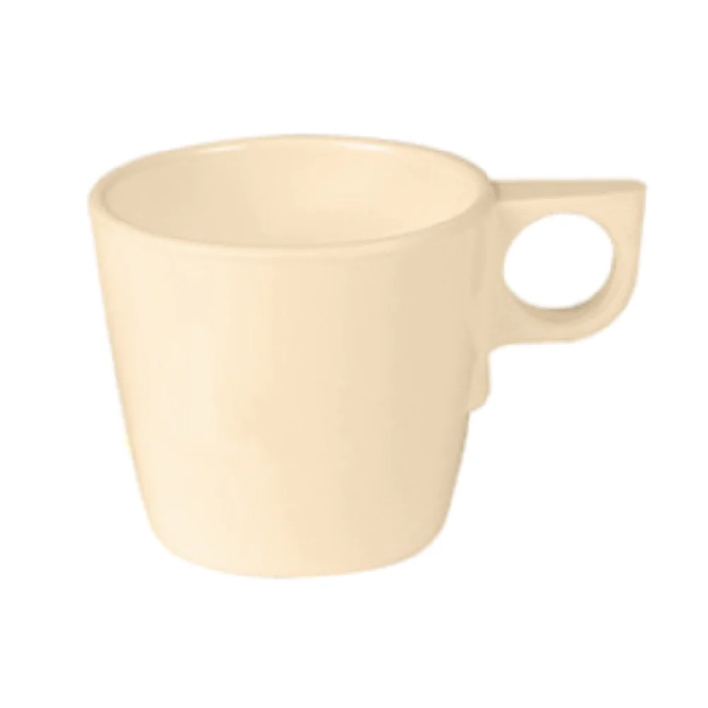 Thunder Group ML9011T 7 Oz Tan Cup Break-Resistant Dishwasher Safe