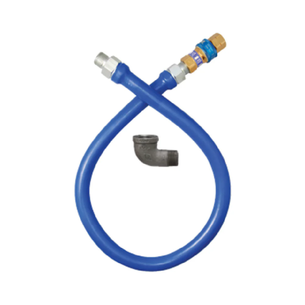 Dormont 16125BPQ48 1-1/4 Inch Diameter Gas Connector Hose Assembly with Quick Disconnect 541000 BTU/hr Dormont 16125BPQ48 1-1/4 Inch Diameter Gas Connector Hose Assembly with Quick Disconnect 541000 BTU/hr