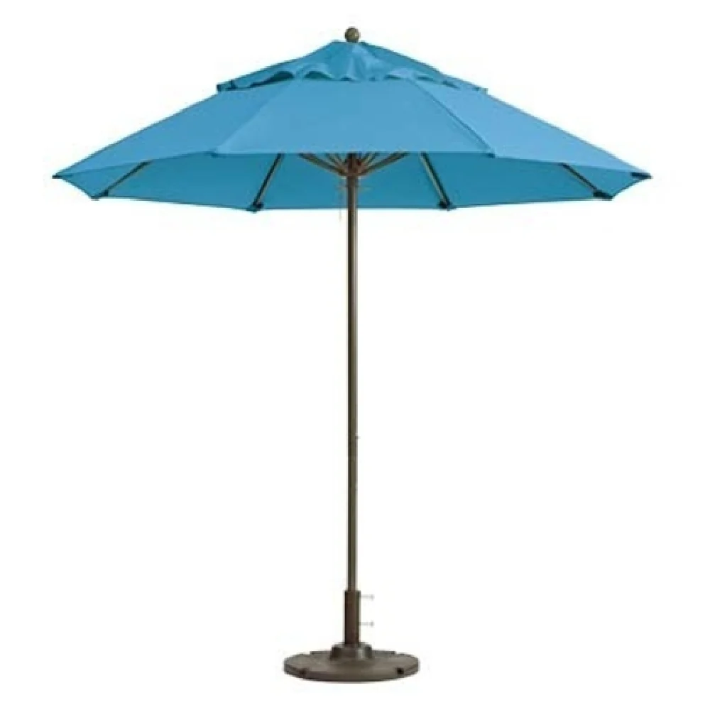 Grosfillex 98819431 9 Ft Round Top Umbrella Aluminum Pole Recacril Sky Blue Grosfillex 98819431 9 Ft Round Top Umbrella Aluminum Pole Recacril Sky Blue