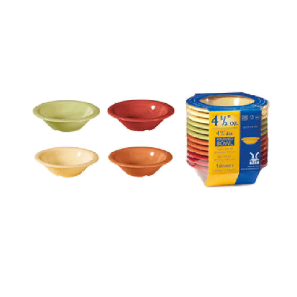 GET Enterprises SP-B-127-COMBO 12 Oz Melamine Bowl Assorted Colors 7-1/4 Inch GET Enterprises SP-B-127-COMBO 12 Oz Melamine Bowl Assorted Colors 7-1/4 Inch