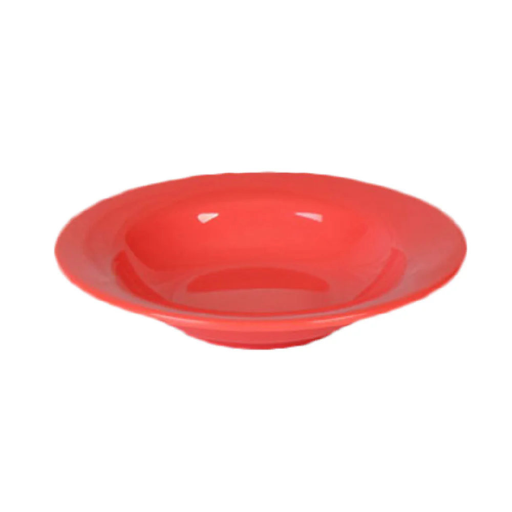 Thunder Group CR5077RD 8 Oz Salad Bowl 7-3/4 Inch Diameter Break Resistant Melamine Orange